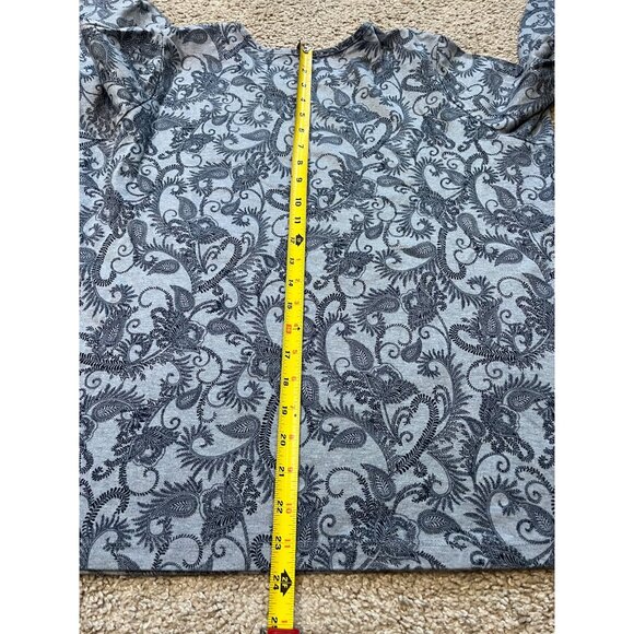 2 pc Lot Croft & Barrow Long Sleeve Shirts Womens Sz 1X Paisley Abstract Pattern - Picture 8 of 16